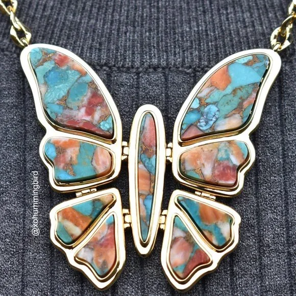 Kendra Scott | Ember Butterfly Statement Necklace - Picture 2 of 15